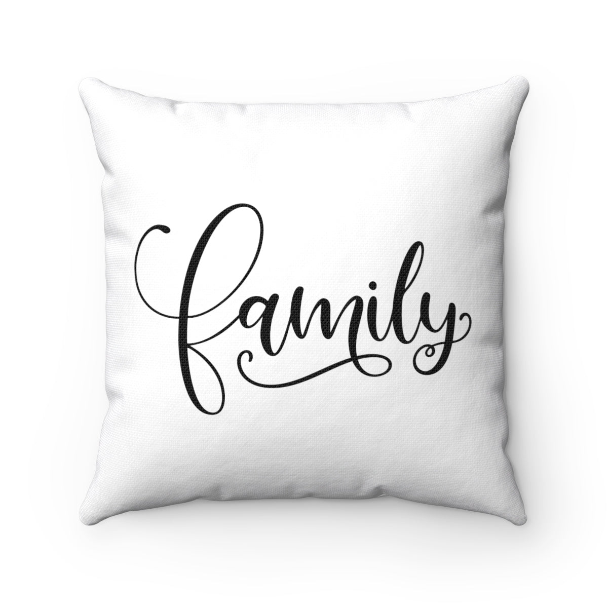 Family Spun Polyester Square Throw Pillow - Inspired By Savy