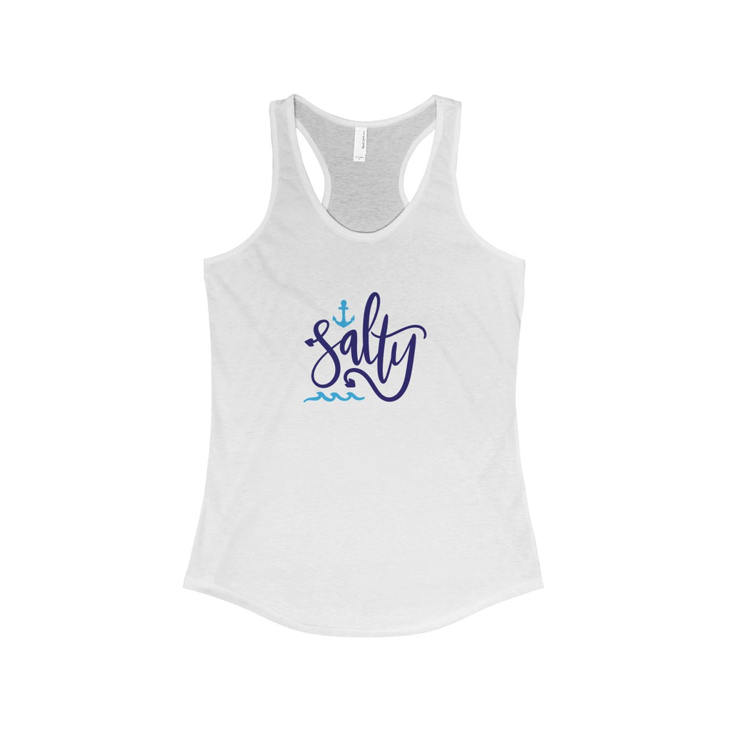 Salty Women's The Ideal Racerback Slim Fit Tank - Inspired By Savy