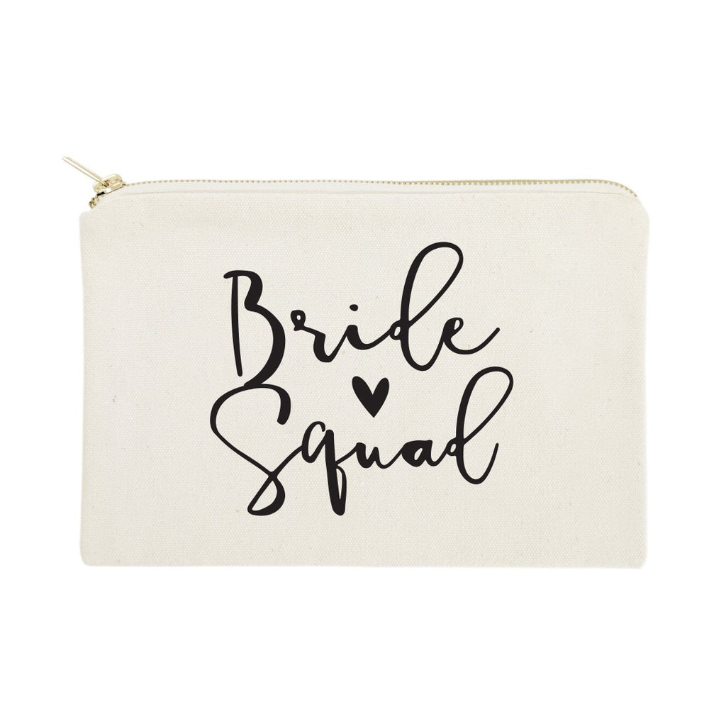 Bride Squad Cotton Canvas Cosmetic Bag