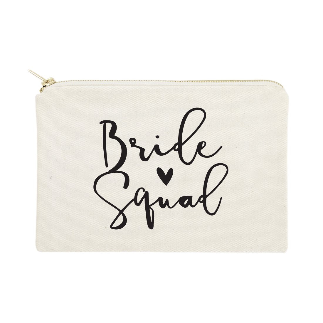 Bride Squad Cotton Canvas Cosmetic Bag