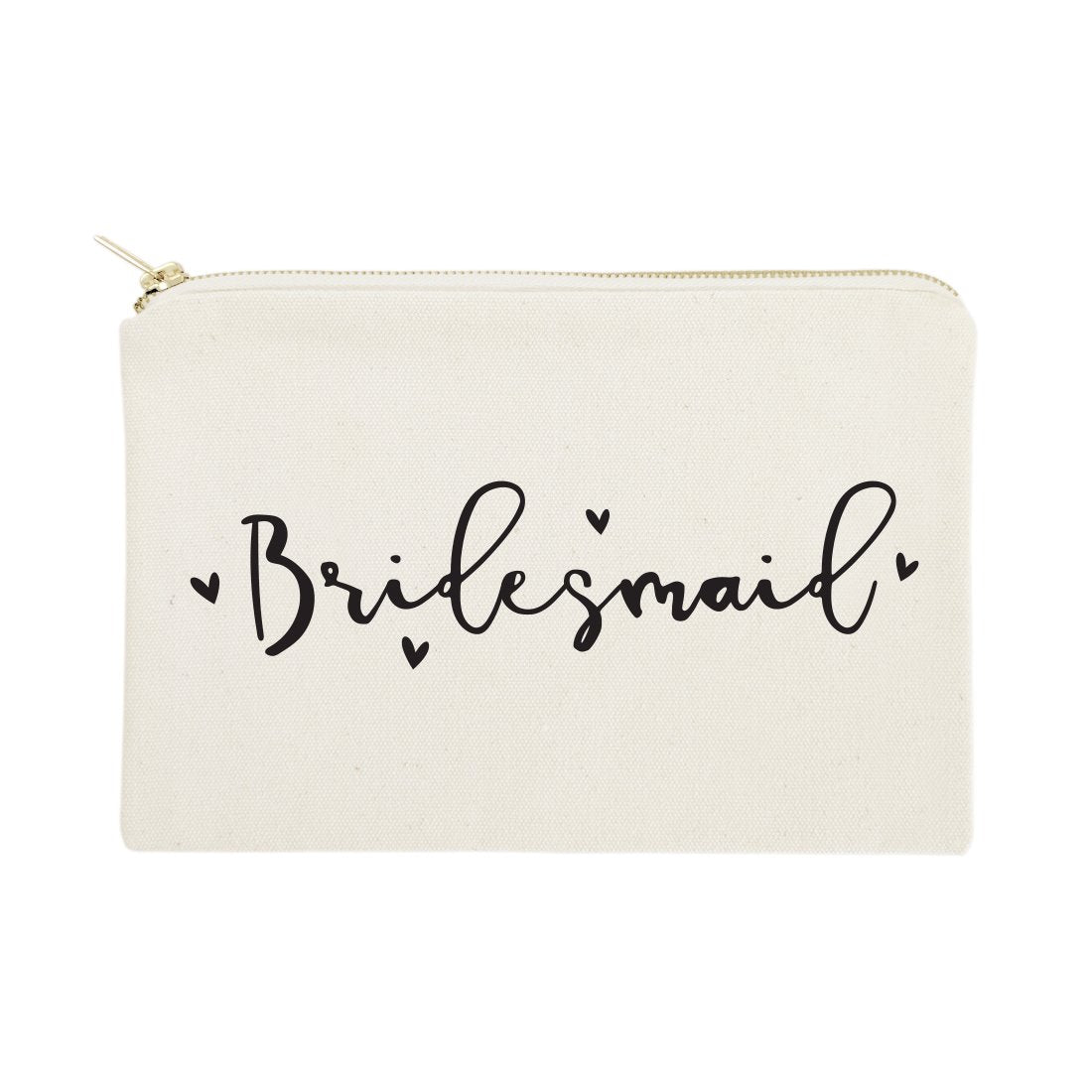 Bridesmaid Cotton Canvas Cosmetic Bag