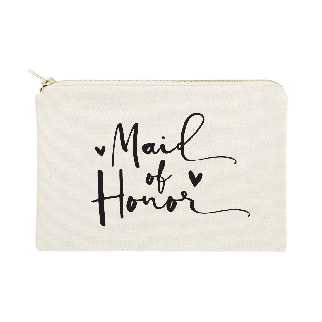 Maid of Honor Cotton Canvas Cosmetic Bag