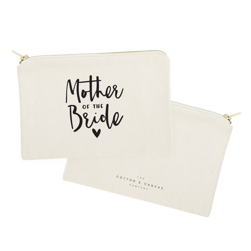 Mother of the Bride Cotton Canvas Cosmetic Bag
