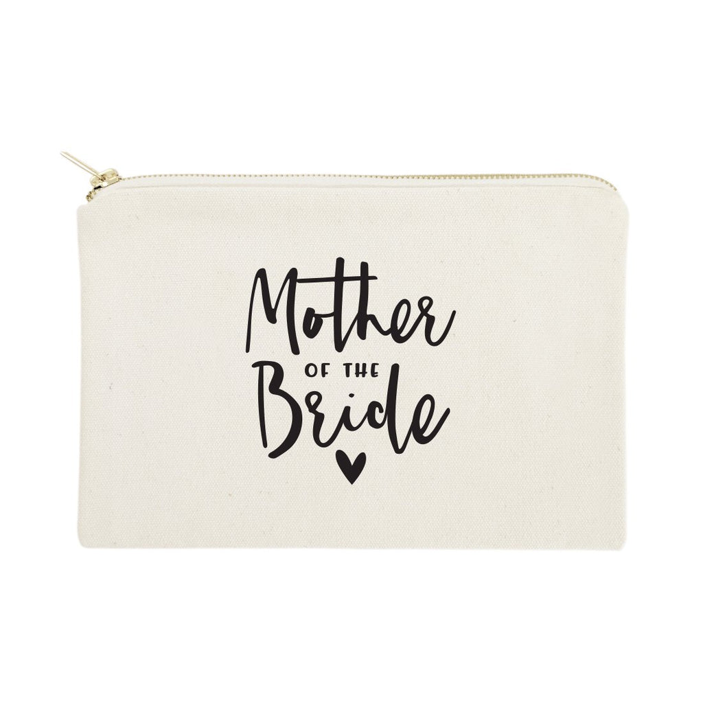 Mother of the Bride Cotton Canvas Cosmetic Bag