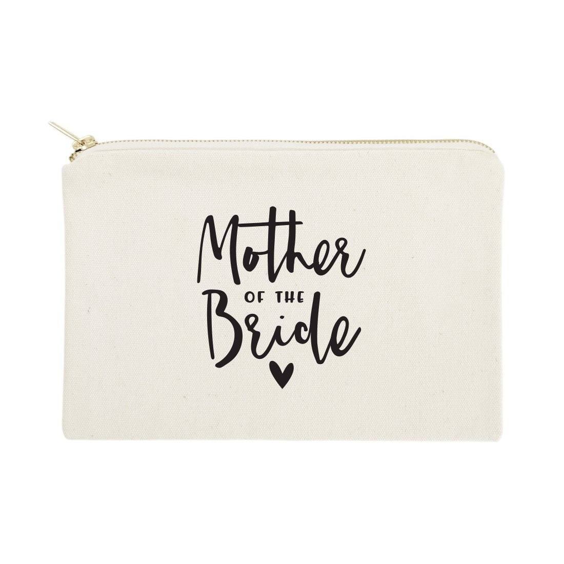 Mother of the Bride Cotton Canvas Cosmetic Bag
