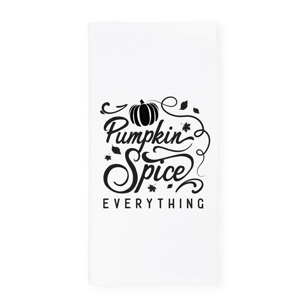 Pumpkin Spice Everything Kitchen Tea Towel