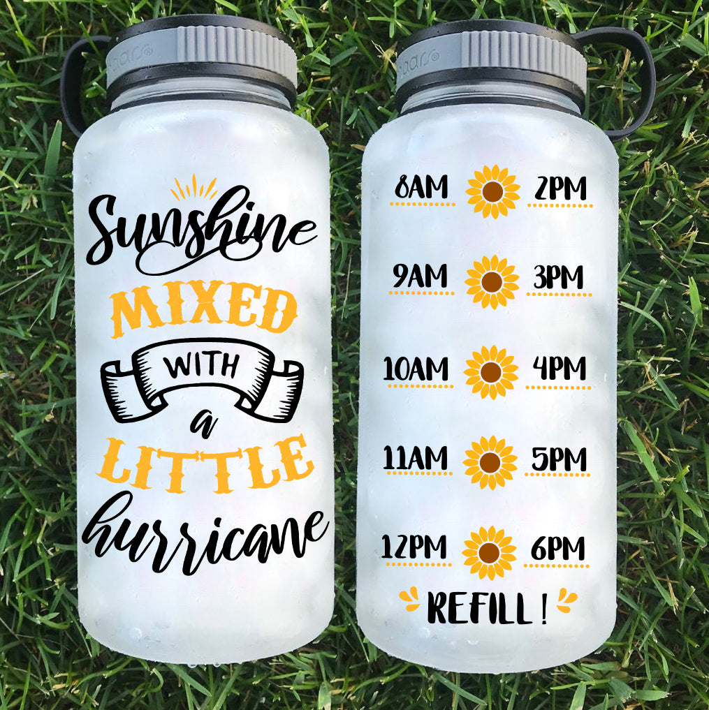 Sunshine Mixed With Hurricane Water Bottle