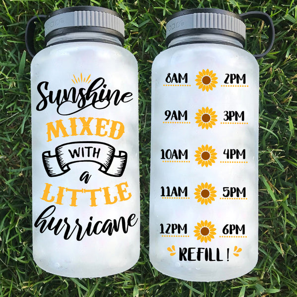 Sunshine Mixed With Hurricane Water Bottle