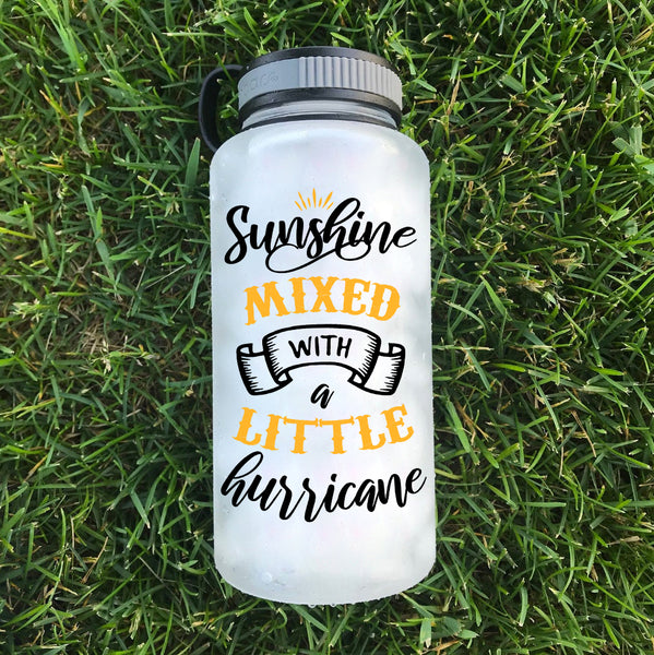 Sunshine Mixed With Hurricane Water Bottle