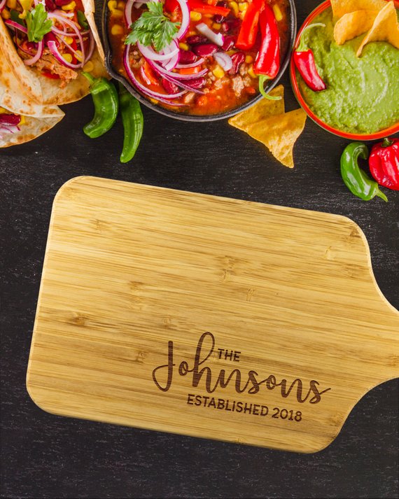 Custom Family Name Cutting Board